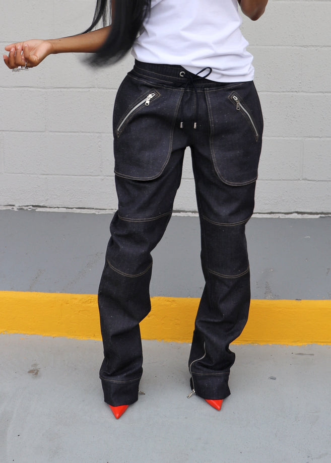 Denim multi pocket cargos (Limited)SOLDOUT