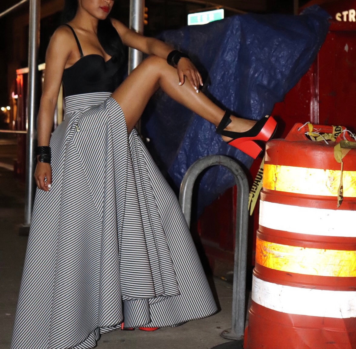 Limited Stripe Ballroom skirt