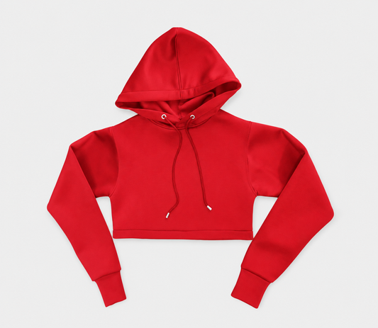 Long sleeve crop hoodie